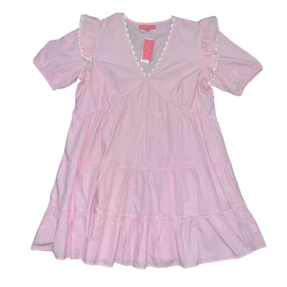 NWT SIMPLY SOUTHERN Pink Ricrac Dress Size M